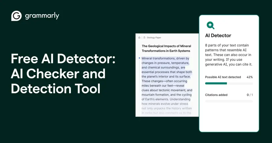 Grammarly AI Detector official preview image