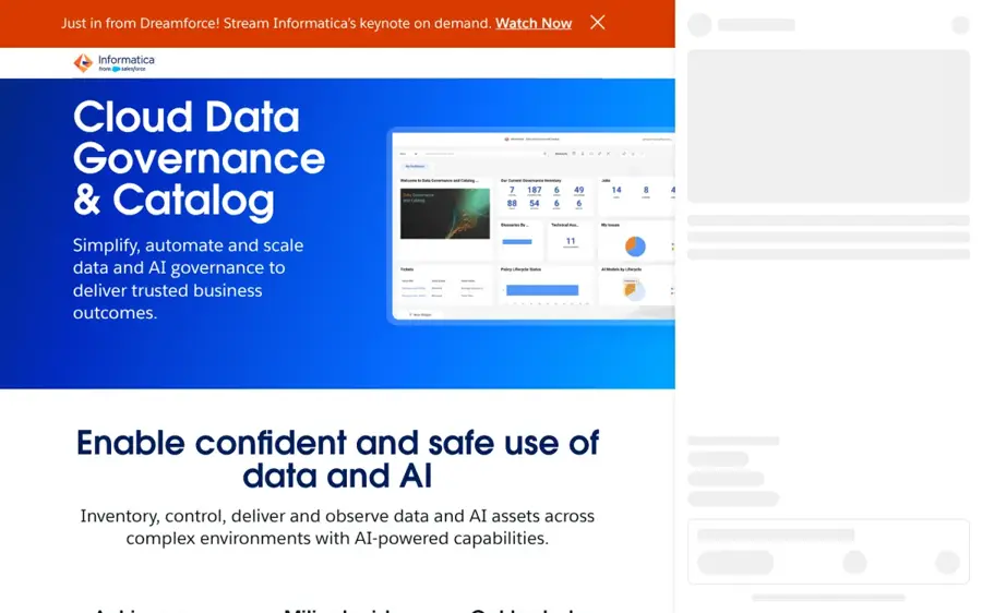 Informatica homepage