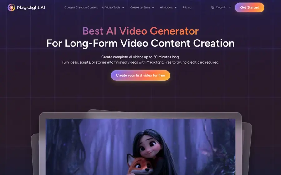 MagicLight homepage