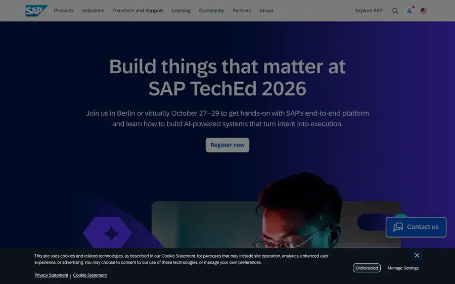 SAP IBP homepage
